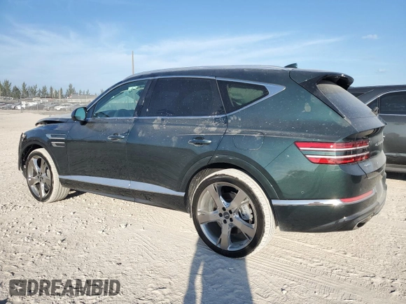 2023 Genesis GV80 with VIN KMUHCESC5PU120598, listed as a Copart auction lot 44137235 with 18,099 mi miles and Salvage title. Bid and sale history available at DreamBid. Image 2.
