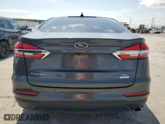 2020 Ford Fusion SE with VIN 3FA6P0HD5LR125762, listed as a Copart auction lot 58671795 with 179,508 mi miles and Clean title. Bid and sale history available at DreamBid. Image 6.