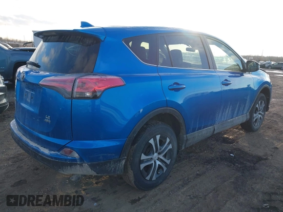 2018 Toyota RAV4 LE with VIN JTMBFREV4JJ717092, listed as a IAAI auction lot 41492235 with 127,643 mi miles. Bid and sale history available at carsss.com. Image 4.