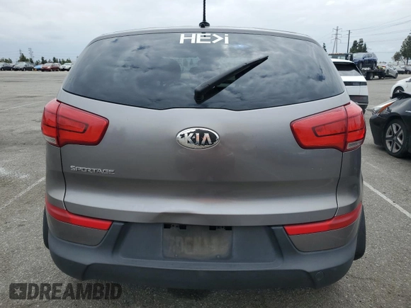 2014 Kia Sportage LX with VIN KNDPB3AC8E7582088, listed as a Copart auction lot 53486325 with 185,601 mi miles and Salvage Title. Bid and sale history available at carsss.com. Image 6.