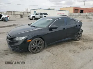 2019 Honda Civic Sport with VIN 19XFC2F81KE007303, listed as a Copart auction lot 50833255 with 68,009 mi miles and Clean title. Bid and sale history available at DreamBid. Image 1.