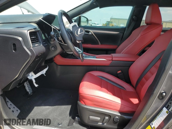 2022 Lexus RX 350 F Sport with VIN 2T2YZMDA0NC312444, listed as a Copart auction lot 53786205 with 60,684 mi miles and Salvage title. Bid and sale history available at DreamBid. Image 7.