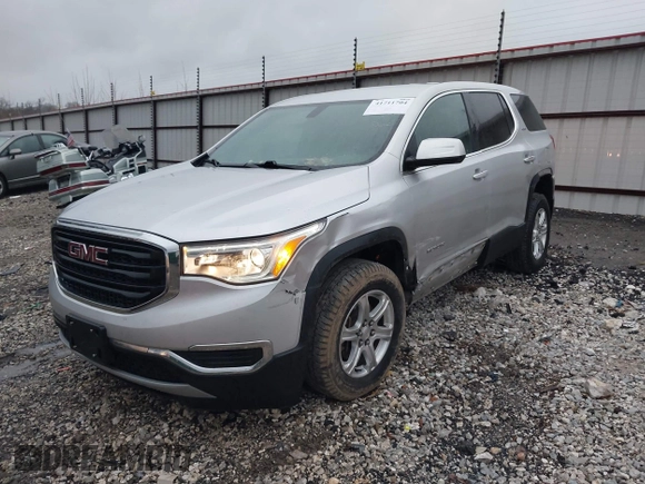 2019 GMC Acadia SLE with VIN 1GKKNKLA9KZ105777, listed as a IAAI auction lot 41711704 with 133,985 mi miles. Bid and sale history available at carsss.com. Image 2.