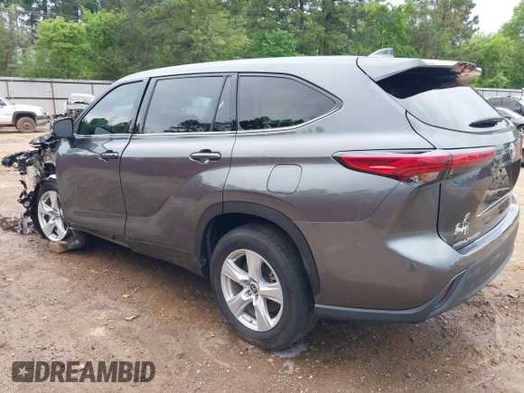 2021 Toyota Highlander L with VIN 5TDCZRAH2MS055113, listed as a IAAI auction lot 41947641 with 58,245 mi miles and . Bid and sale history available at DreamBid. Image 3.