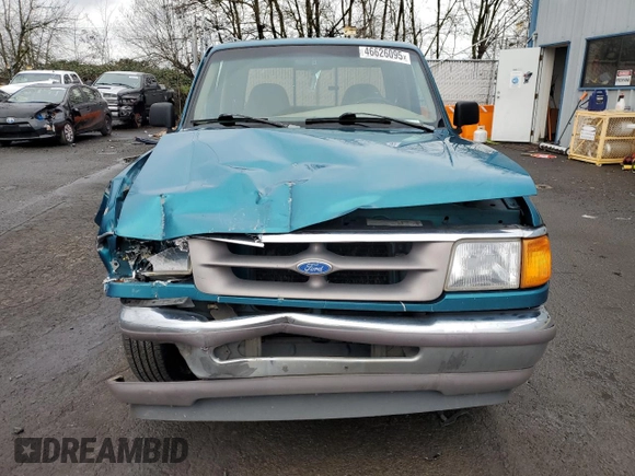1997 Ford Ranger XL with VIN 1FTCR14A3VPA99441, listed as a Copart auction lot 46626095 with 137,526 mi miles and Salvage title. Bid and sale history available at DreamBid. Image 5.