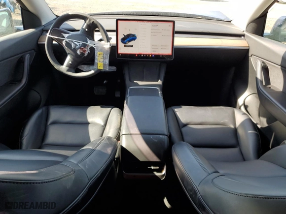2021 Tesla Model Y Long Range with VIN 5YJYGAEE3MF231751, listed as a Copart auction lot 46415105 with 78,172 mi miles and Salvage Title. Bid and sale history available at carsss.com. Image 8.