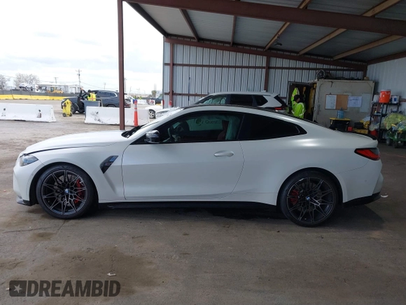2024 BMW M4 Competition xDrive with VIN WBS43AZ0XRCS01913, listed as a IAAI auction lot 41905104 with 20,912 mi miles and . Bid and sale history available at DreamBid. Image 14.