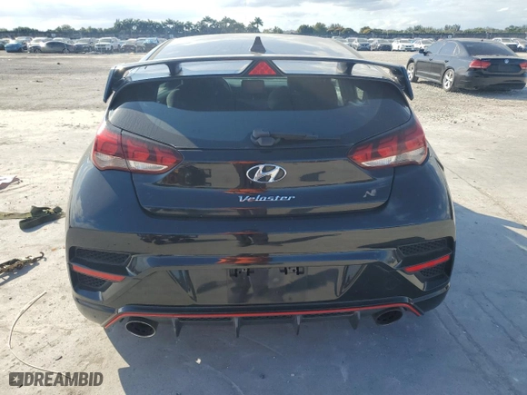 2019 Hyundai Veloster N with VIN KMHT36AH1KU001306, listed as a Copart auction lot 42715725 with 0 mi miles and Salvage Title. Bid and sale history available at carsss.com. Image 6.