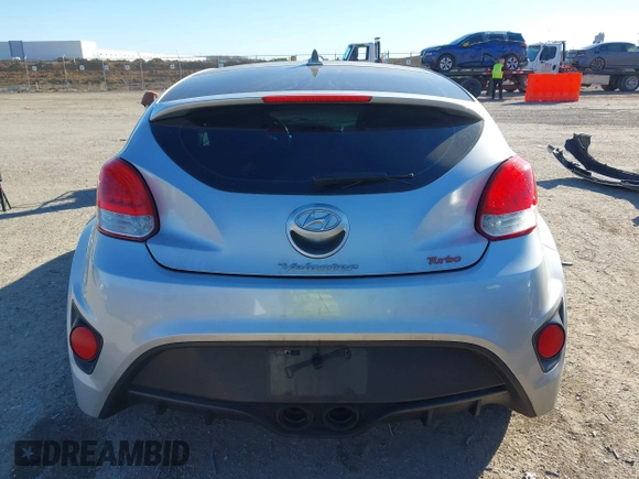 2013 Hyundai Veloster Turbo with VIN KMHTC6AE6DU162372, listed as a IAAI auction lot 41481820 with 105,650 mi miles and . Bid and sale history available at DreamBid. Image 16.