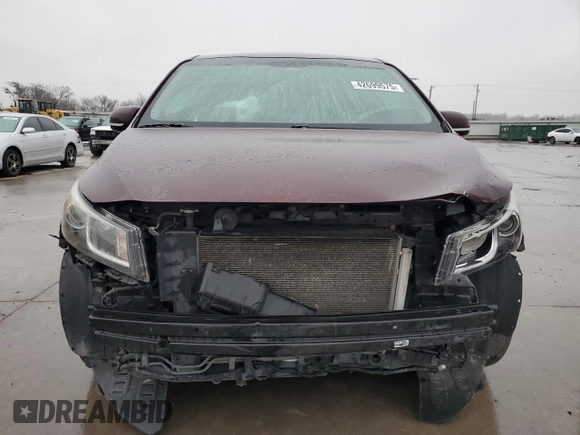2015 Kia Sedona SX with VIN KNDMC5C13F6050505, listed as a Copart auction lot 42699575 with 119,339 mi miles and Salvage Title. Bid and sale history available at carsss.com. Image 5.
