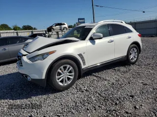 2015 Infiniti QX70 with VIN JN8CS1MU3FM382234, listed as a Copart auction lot 52750905 with 192,457 mi miles and Salvage title. Bid and sale history available at DreamBid. Image 1.