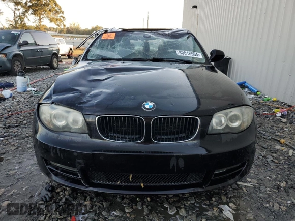 2010 BMW 1 Series 128i with VIN WBAUP9C5XAVL89207, listed as a Copart auction lot 80018904 with 124,842 mi miles and Salvage Title. Bid and sale history available at DreamBid. Image 5.