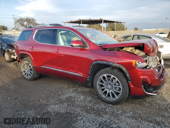 2022 GMC Acadia Denali with VIN 1GKKNPLS7NZ160142, listed as a Copart auction lot 86545014 with 25,424 mi miles and Salvage Title. Bid and sale history available at carsss.com. Image 4.