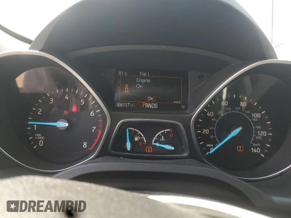 2017 Ford Escape S with VIN 1FMCU0F76HUB39927, listed as a Copart auction lot 59584245 with 68,117 mi miles and Salvage title. Bid and sale history available at DreamBid. Image 9.