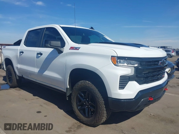 2024 Chevrolet Silverado 1500 with VIN 3GCUDFED0RG387405, listed as a IAAI auction lot 41590979 with 4,105 mi miles and . Bid and sale history available at DreamBid. Image 1.