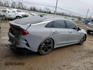 2022 Kia K5 GT-Line with VIN 5XXG64J27NG150701, listed as a Copart auction lot 42710375 with 53,523 mi miles and Salvage Title. Bid and sale history available at carsss.com. Image 3.
