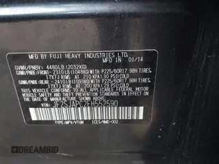 2014 Subaru Forester 2.5i Touring with VIN JF2SJAPC2EH552590, listed as a IAAI auction lot 41490583 with 84,538 mi miles. Bid and sale history available at carsss.com. Image 9.