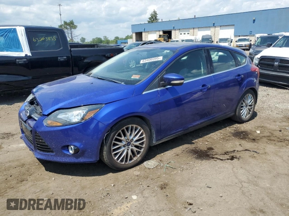 2014 Ford Focus Titanium with VIN 1FADP3N27EL284599, listed as a Copart auction lot 63400395 with 97,123 mi miles and Clean title. Bid and sale history available at DreamBid. Image 1.
