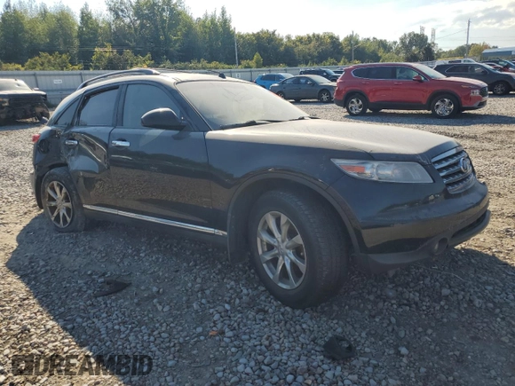 2008 Infiniti FX35 with VIN JNRAS08W08X206168, listed as a Copart auction lot 74322414 with 0 mi miles and Salvage Title. Bid and sale history available at carsss.com. Image 4.