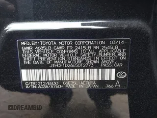 2014 Lexus IS 250 with VIN JTHCF1D26E5012773, listed as a IAAI auction lot 41890534 with 63,024 mi miles and . Bid and sale history available at DreamBid. Image 9.