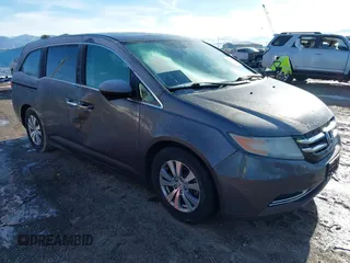 2015 Honda Odyssey EX-L with VIN 5FNRL5H6XFB106082, listed as a IAAI auction lot 41650222 with 126,922 mi miles and . Bid and sale history available at carsss.com. Image 1.