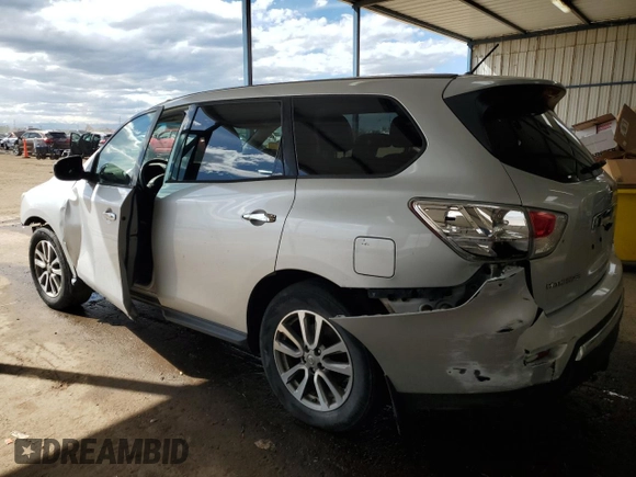 2015 Nissan Pathfinder S with VIN 5N1AR2MM1FC615050, listed as a Copart auction lot 56037175 with 159,145 mi miles and Clean title. Bid and sale history available at DreamBid. Image 2.