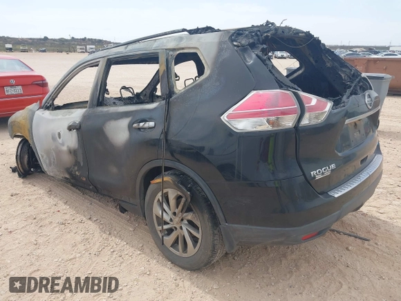 2014 Nissan Rogue SV with VIN 5N1AT2MT1EC870546, listed as a IAAI auction lot 41889002 with Not Provided miles and . Bid and sale history available at carsss.com. Image 3.