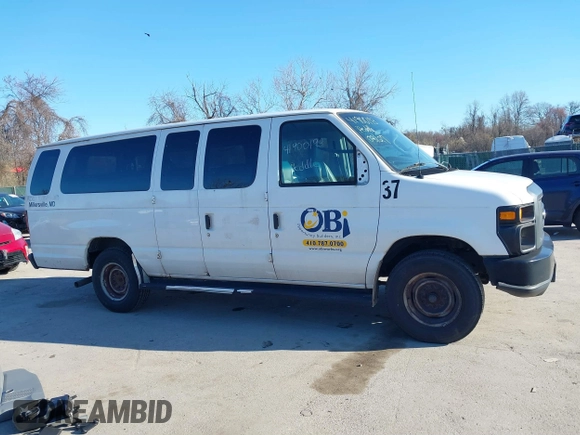 2009 Ford Econoline Passenger XL with VIN 1FBSS31L29DA79811, listed as a IAAI auction lot 41900193 with 245,501 mi miles and . Bid and sale history available at DreamBid. Image 14.