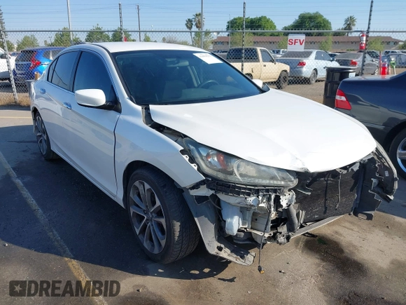 2014 Honda Accord Sedan Sport with VIN 1HGCR2F54EA260387, listed as a IAAI auction lot 42004253 with 79,200 mi miles. Bid and sale history available at carsss.com. Image 1.