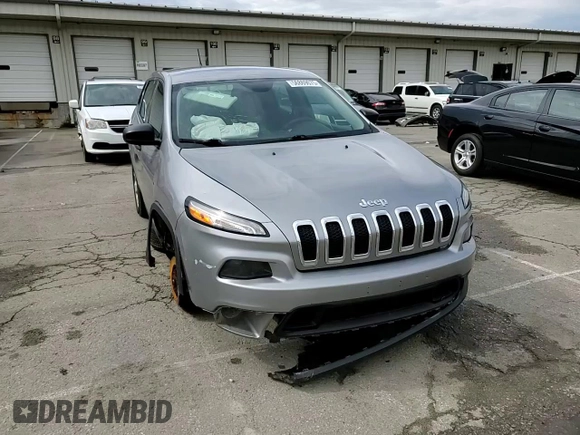 2015 Jeep Cherokee Sport with VIN 1C4PJLAB8FW761989, listed as a Copart auction lot 56869675 with 181,347 mi miles and Salvage title. Bid and sale history available at DreamBid. Image 14.