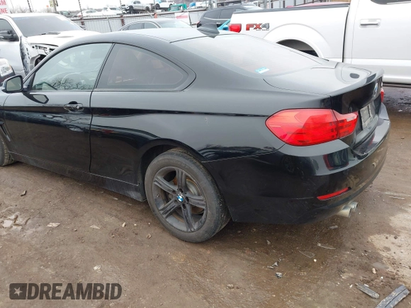 2014 BMW 4 Series 428i with VIN WBA3N7C50EF718339, listed as a IAAI auction lot 41403096 with 143,478 mi miles and . Bid and sale history available at carsss.com. Image 3.