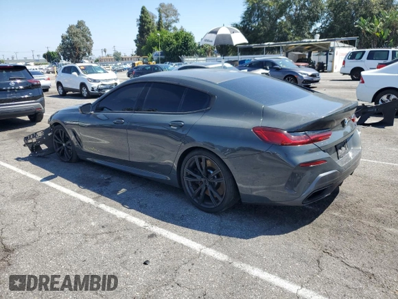 2020 BMW 8 Series M850i with VIN WBAGV8C07LCE18973, listed as a Copart auction lot 66718393 with 41,555 mi miles and Salvage Title. Bid and sale history available at carsss.com. Image 2.