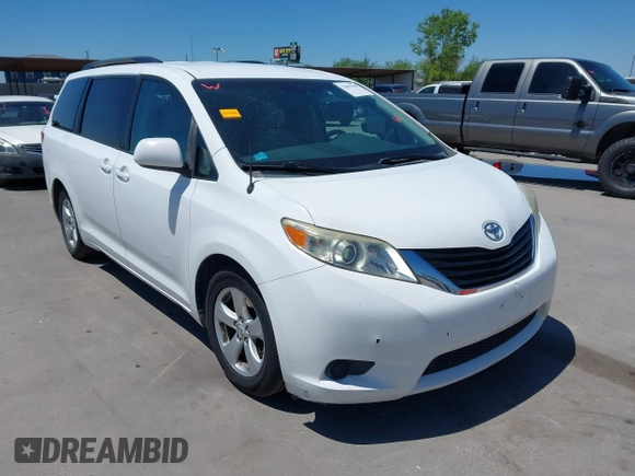 2011 Toyota Sienna LE AAS with VIN 5TDKK3DC1BS150109, listed as a IAAI auction lot 42067808 with 186,811 mi miles and . Bid and sale history available at DreamBid. Image 1.