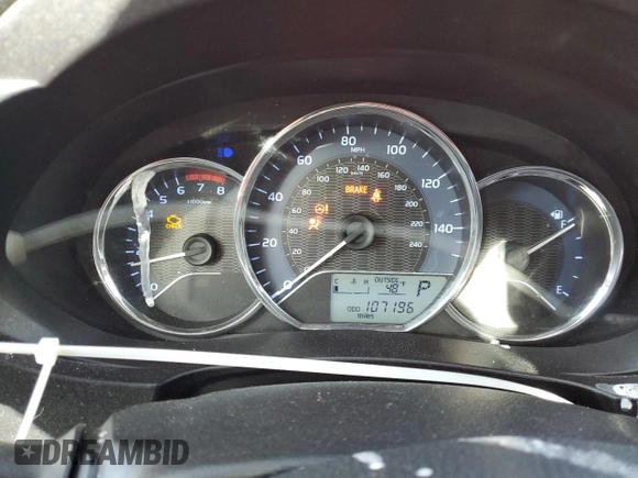 2014 Toyota Corolla L z VIN 2T1BURHE2EC126665, wystawiony jako Copart lot #47493545 z przebiegiem 107 196 mil mil oraz Szkoda całkowita • Salvage title. Historia ofert i sprzedaży dostępna na DreamBid. Obrazek 9.