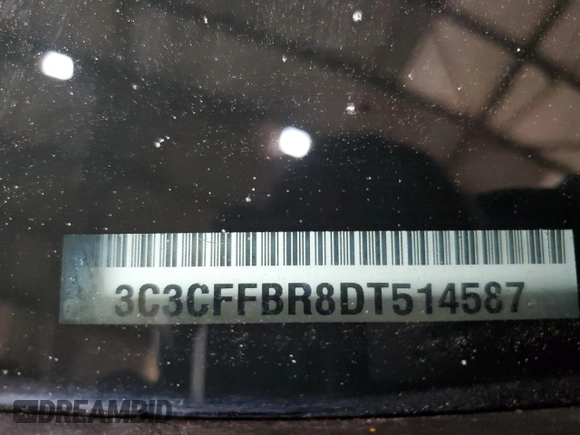 2013 FIAT 500 Sport with VIN 3C3CFFBR8DT514587, listed as a Copart auction lot 49276955 with 68,301 mi miles and Salvage Title. Bid and sale history available at carsss.com. Image 15.