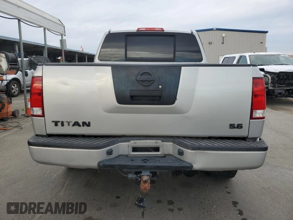2007 Nissan Titan XE with VIN 1N6AA07A67N222438, listed as a Copart auction lot 81955584 with 230,036 mi miles and Salvage Title. Bid and sale history available at DreamBid. Image 6.