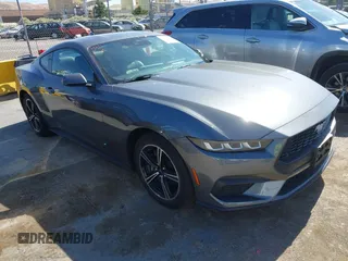 2024 Ford Mustang EcoBoost with VIN 1FA6P8THXR5110680, listed as a IAAI auction lot 42598400 with 21,221 mi miles and . Bid and sale history available at DreamBid. Image 1.