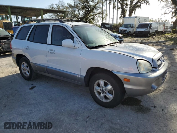 2005 Hyundai Santa Fe GLS with VIN KM8SC13D45U906507, listed as a Copart auction lot 77282394 with 144,535 mi miles and Clean Title. Bid and sale history available at carsss.com. Image 4.