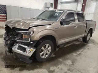 2019 Ford F-150 XL with VIN 1FTEW1E41KKE94771, listed as a Copart auction lot 75942874 with 53,956 mi miles and Salvage title. Bid and sale history available at DreamBid. Image 1.