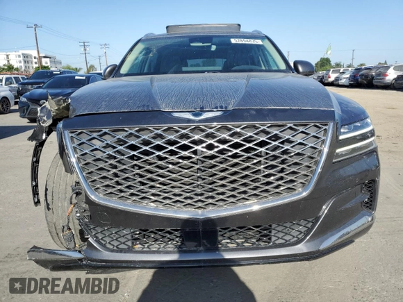2022 Genesis GV80 z VIN KMUHCESC7NU076679, wystawiony jako Copart lot #57894835 z przebiegiem 49 882 mil mil oraz Szkoda całkowita • Salvage title. Historia ofert i sprzedaży dostępna na DreamBid. Obrazek 5.