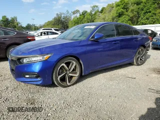 2019 Honda Accord Sedan Sport 1.5T with VIN 1HGCV1F36KA127307, listed as a Copart auction lot 53400675 with 56,091 mi miles and Salvage Title. Bid and sale history available at carsss.com. Image 1.