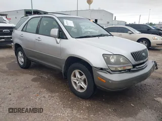 2000 Lexus RX 300 with VIN JT6GF10U9Y0047536, listed as a IAAI auction lot 41572076 with 144,959 mi miles. Bid and sale history available at carsss.com. Image 1.