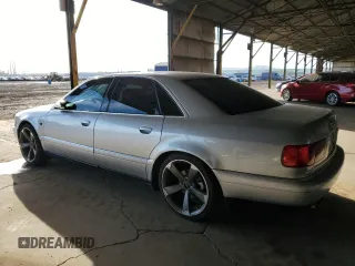 2002 Audi S8 with VIN WAUGU44D32N003467, listed as a Copart auction lot 46717295 with 270,687 mi miles and Clean Title. Bid and sale history available at DreamBid. Image 2.