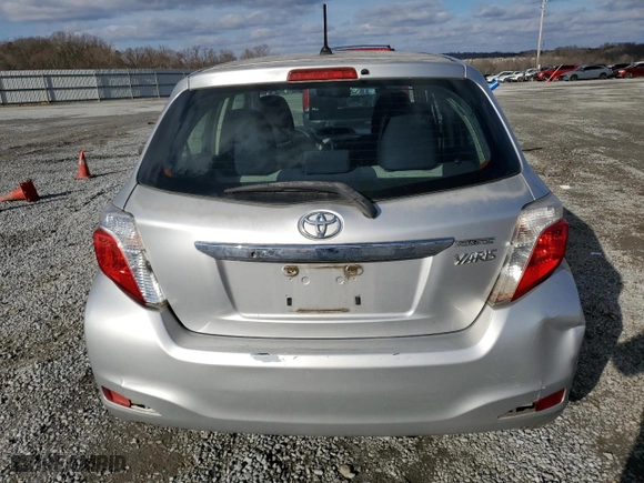 2012 Toyota Yaris L with VIN JTDKTUD38CD507298, listed as a Copart auction lot 43578355 with 216,329 mi miles and Salvage Title. Bid and sale history available at carsss.com. Image 6.