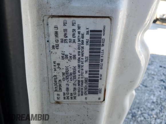 2000 Dodge Ram 3500 with VIN 1B7MC3363YJ158655, listed as a Copart auction lot 46531695 with 0 mi miles and Salvage Title. Bid and sale history available at carsss.com. Image 13.