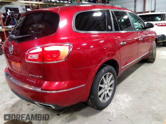 2014 Buick Enclave Leather with VIN 5GAKRBKD8EJ238501, listed as a IAAI auction lot 40883285 with 129,651 mi miles and . Bid and sale history available at carsss.com. Image 4.