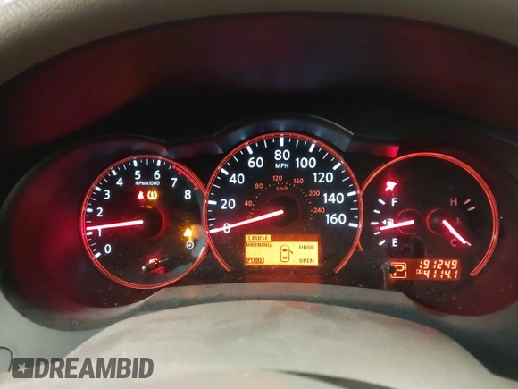 2008 Nissan Altima 3.5 SE with VIN 1N4BL24E58C165172, listed as a IAAI auction lot 41380699 with 191,249 mi miles. Bid and sale history available at carsss.com. Image 7.
