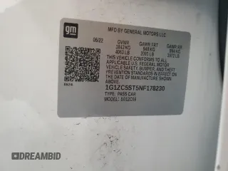 2022 Chevrolet Malibu LS with VIN 1G1ZC5ST5NF178230, listed as a Copart auction lot 48985355 with 36,451 mi miles and Clean Title. Bid and sale history available at DreamBid. Image 12.