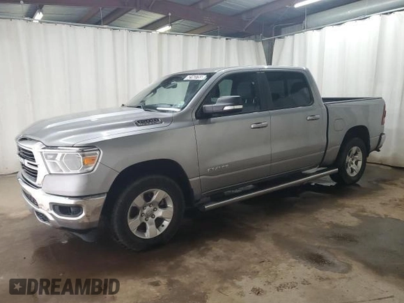 2021 Ram 1500 Big Horn with VIN 1C6SRFFT3MN632039, listed as a IAAI auction lot 42844546 with 108,476 mi miles and . Bid and sale history available at DreamBid. Image 3.