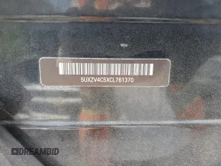 2012 BMW X5 35i with VIN 5UXZV4C5XCL761370, listed as a Copart auction lot 59436845 with 124,722 mi miles and Salvage title. Bid and sale history available at DreamBid. Image 13.